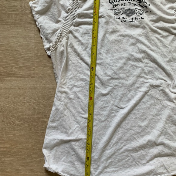 Harley-Davidson Top Studded Red Deer Gasoline Alley Woman’s Large Bikercore - Picture 8 of 10